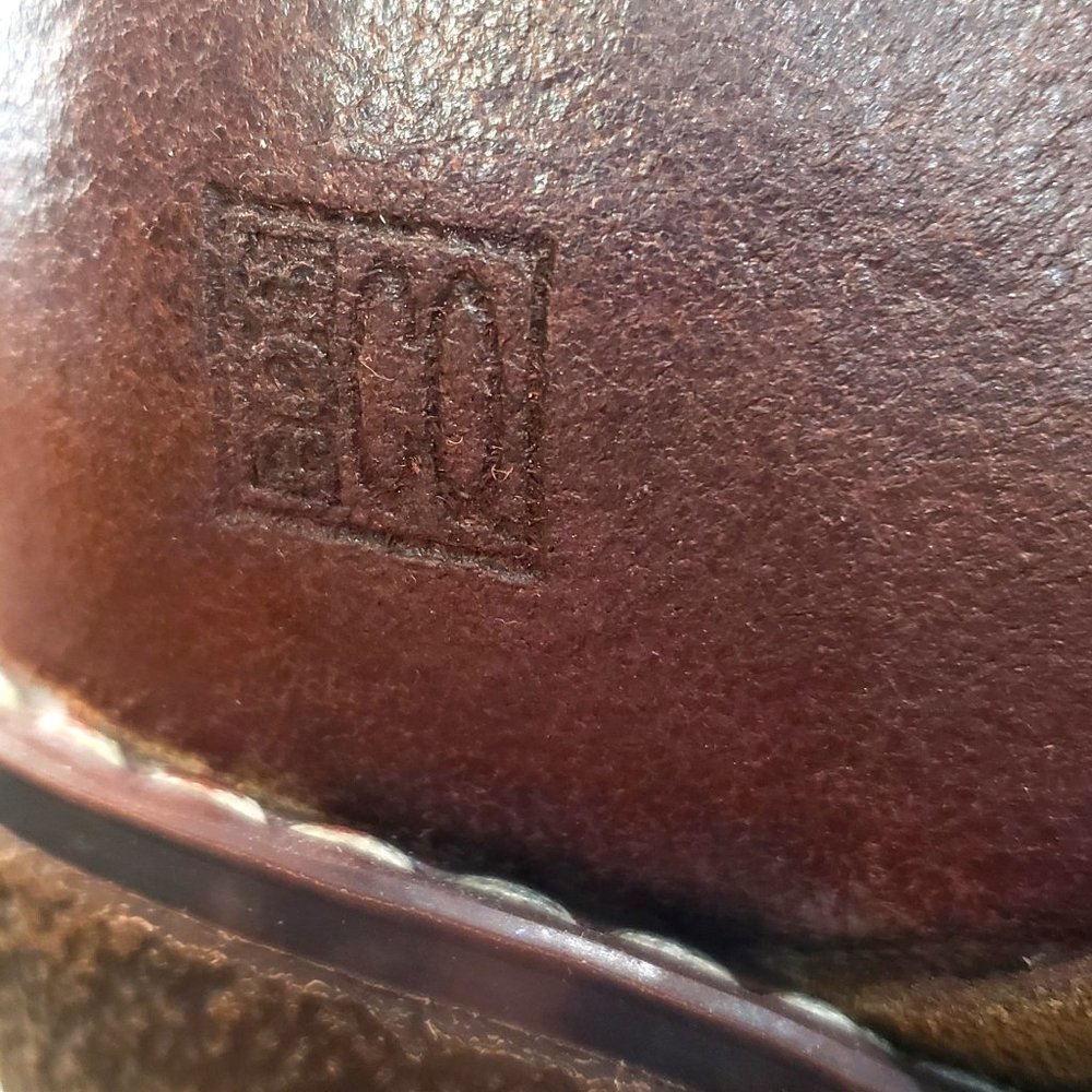 Bos & Co ‘Jan Faal’ Portugal Tall Heel Rustic Leather Brown Boots 41 - Picture 12 of 14
